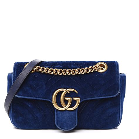 gucci velvet mini bag blue|gucci marmont velvet belt bag.